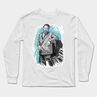 Thelonious Monk - An illustration by Paul Cemmick Long Sleeve T-Shirt